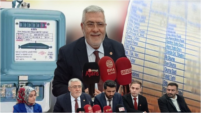 Saadet Partisi'nden Elektrik faturalarına gaz lambalı protesto!-(VİDEO)