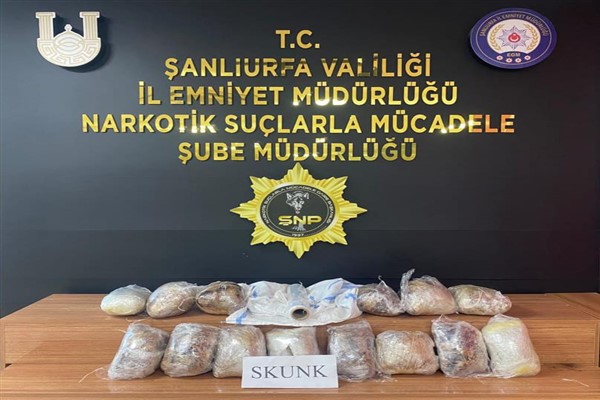 Şanlıurfa’da 8 kilo 800 gram uyuşturucu ele geçirildi