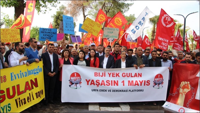 Şanlıurfa'da 1 Mayıs İşçi Bayramı Kutlandı