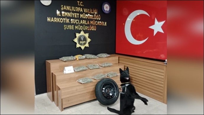 Şanlıurfa'da 5 kilo 200 gram uyuşturucu ele geçirildi