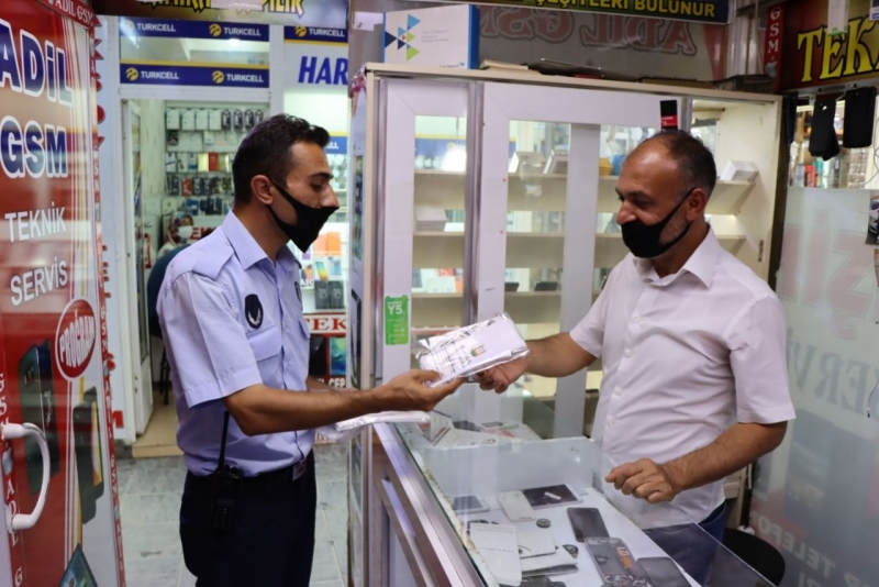 Şanlıurfa’da esnafa ücretsiz maske dağıtımı-(VİDEO)