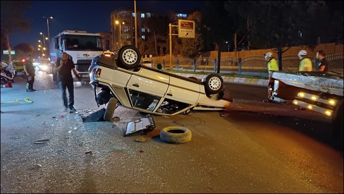 Şanlıurfa’da kontrolden otomobil takla attı: 1 yaralı