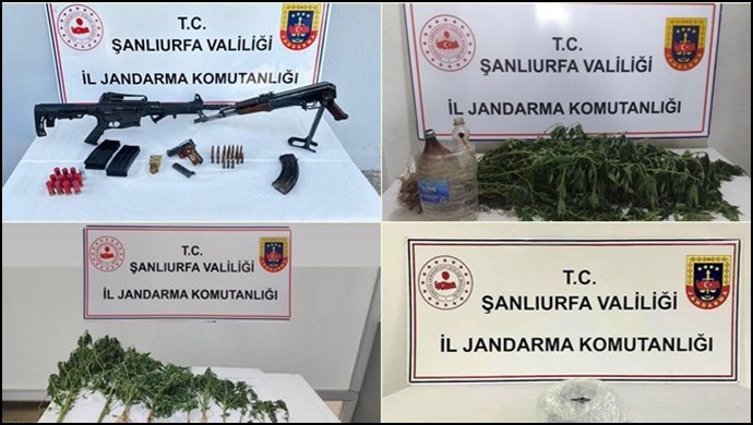 Şanlıurfa'da Narkotik Operasyonu: Uyuşturucu ve Silah Ele Geçirildi