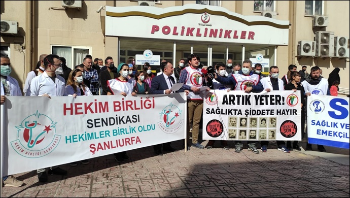 Şanlıurfa'da Sağlık Çalışanları: Şiddete Karşı Etkin Yasa ve Güvenli İş Yerleri İstiyoruz