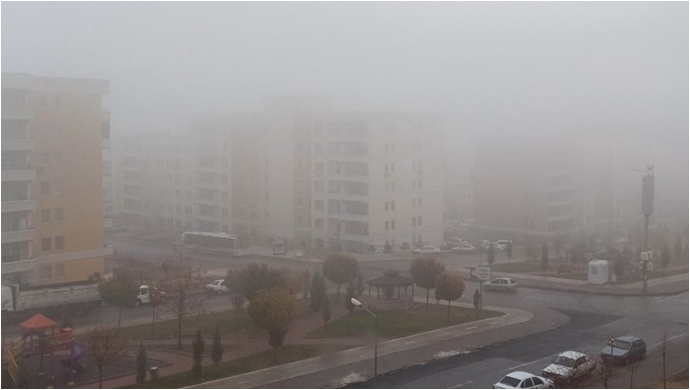 Şanlıurfa'da Yoğun Sis Etkili Oluyor