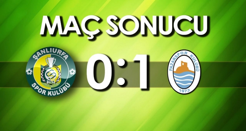 Şanlıurfaspor'da Düşüş Sürüyor: 0-1