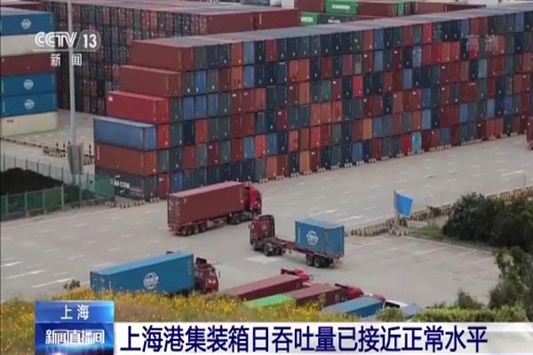 Shanghai Liman’ında günlük yükleme ve boşaltma miktarı normal seviyeye yaklaştı