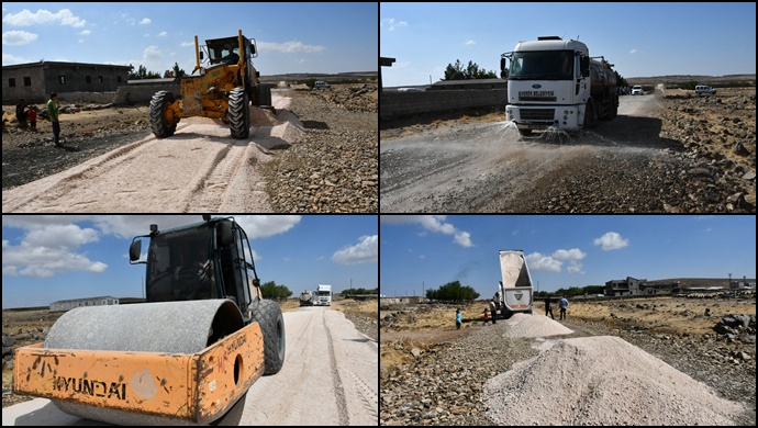 Siverek Belediyesi kırsalda yol sorununu çözüme kavuşturuyor