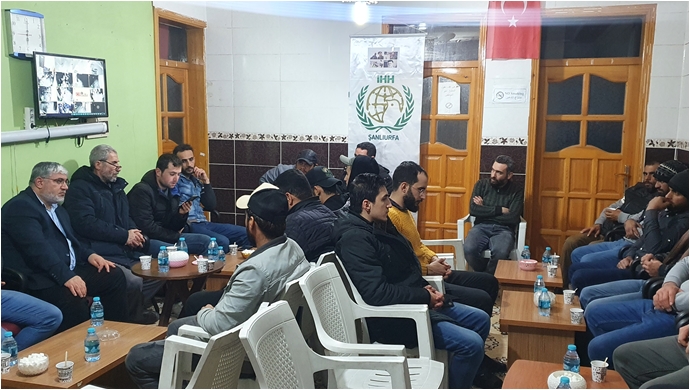 Suriyelilerden Şanlıurfa İHH’ya taziye ziyareti