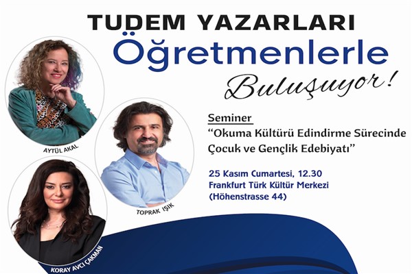 Tudem yazarları, Cumhuriyetimizin 100. yıl dönümü etkinlikleri için Frankfurt’a gidiyor