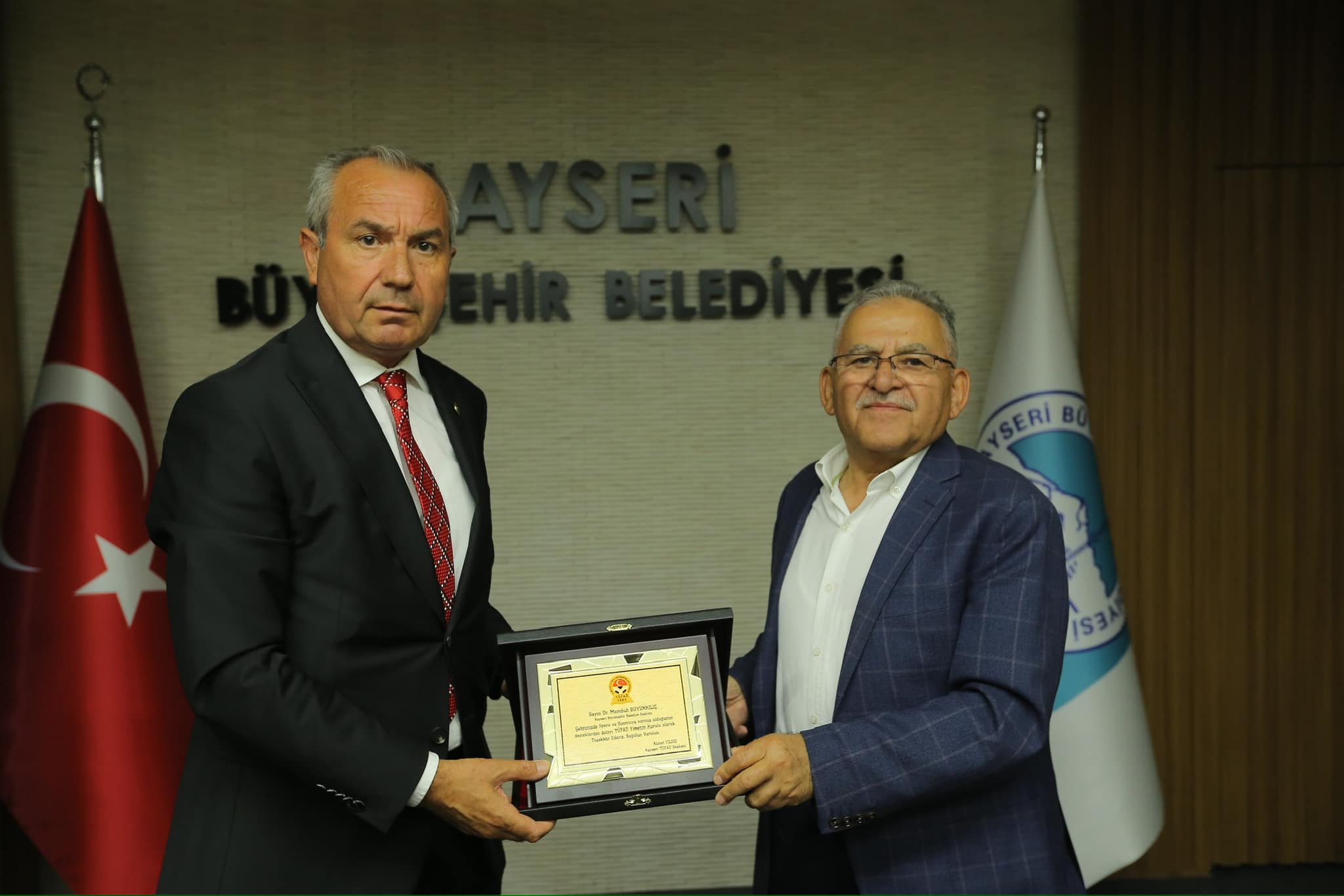 TÜFAD Kayseri Şube Başkanı Yıldız'dan Başkan Büyükkılıç'a ziyaret