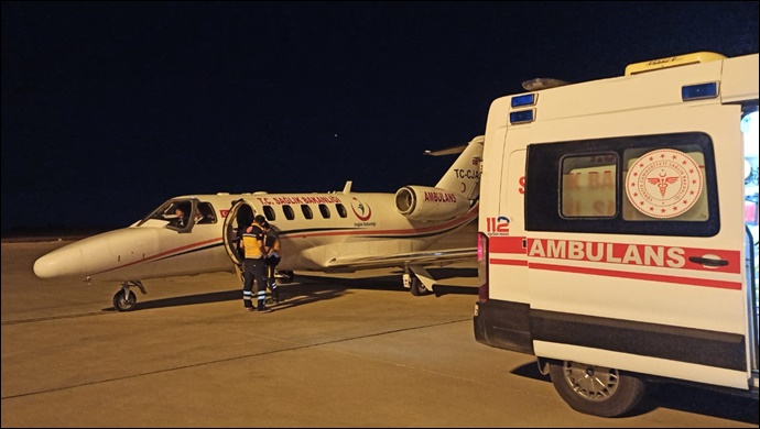 Uçak Ambulans Şanlıurfa’dan Kalp Nakli İçin Havalandı