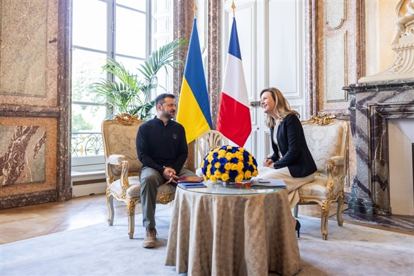 Ukrayna Devlet Başkanı Zelenski, Fransa Ulusal Meclisi Başkanı Braun-Pivet ile görüştü