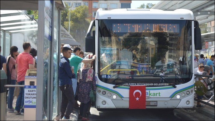 Urfa’da şehir içi ulaşımına koronavirüs ayarı!