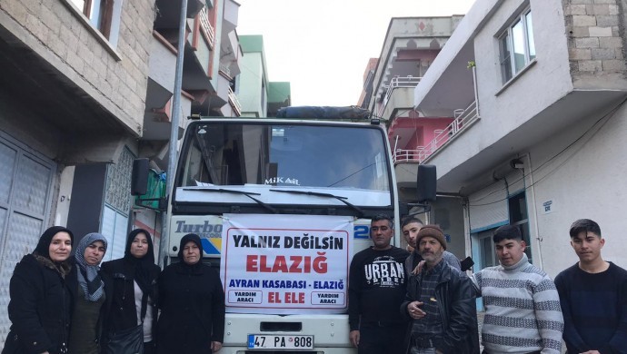 Urfa'dan Elazığ'a dayanışma konvoyu