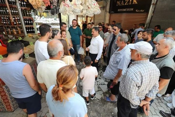 Vali Masatlı'dan Uzun Çarşı esnafına ziyaret 