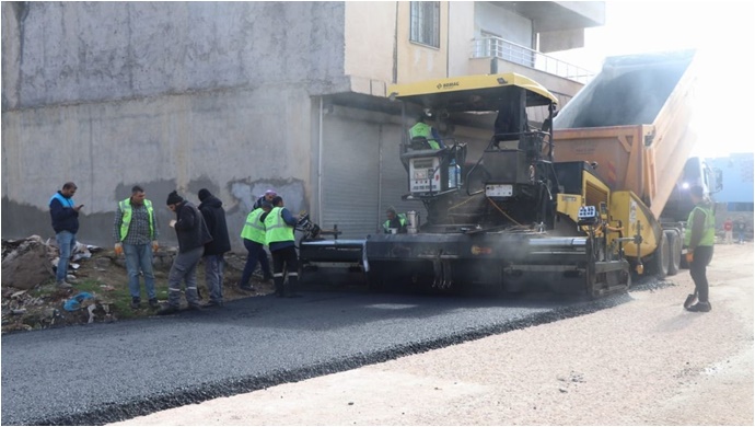 Viranşehir Belediyesinden Bahçelievlerde asfalt çalışmaları