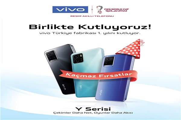 vivo Türkiye fabrikası 1.yılını fırsatlar ile kutluyor