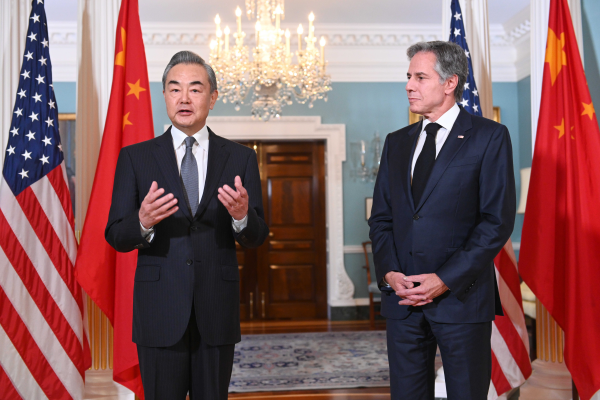 Wang Yi, ABD Dışişleri Bakanı Blinken ile Washington’da bir araya geldi