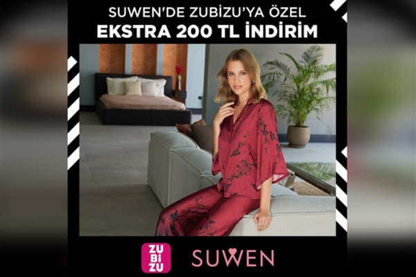 ZUBİZU’nun fırsatlar dünyasına katılan Suwen’de 200 TL indirim