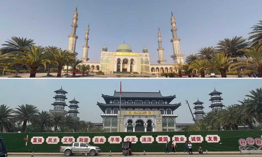 Çin'deki İslami tarzdaki son büyük cami kubbelerini yitirdi