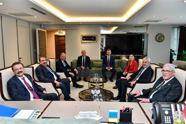 Dervişoğlu, TOBB Başkanı Hisarcıklıoğlu ve beraberindeki heyeti kabul etti