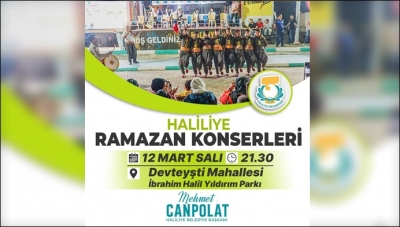 Haliliye'de geleneksel ramazan konserleri başlıyor