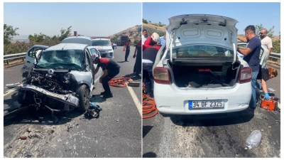 Karaköprü'de Trafik Kazası: Otomobil Tıra Arkadan Çarptı, 1 Kişi Yaralandı