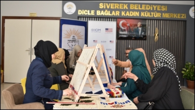 Siverek’te Suriyeli kadınlara yönelik meslek kursları devam ediyor